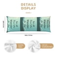 thumbnail image 3 of Bingfone Body Pillow Cover Long Pillow Case With Zipper Decorative Bedding Pillowcase 20"X54" Soft Cushion Pillow Case For Bedroom-Not All Those Who Wander Are Lost1, 3 of 8