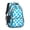 Cyan and White, variant on Brown and White Checkered Pattern Backpack for School, Cute School Bag with Adjustable Shoulder Straps and Padded Back, 16.9"x12.6"x5.9"