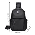 thumbnail image 3 of NOKIO Men'S Chest Bag, Outdoor Hiking Chest Pouch, Trendy Chest Pack, Trendy Crossbody Bag Chest Bag For Men Leisure Daily Versatility Trend Border New Chest Bag For Men Sports Backpack, 3 of 9