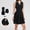 Black, variant on Top-kevin Women Pleated Tennis Skirt Set Two Piece Racerback Golf Outfits High Waisted Pickleball Skirt with Shorts