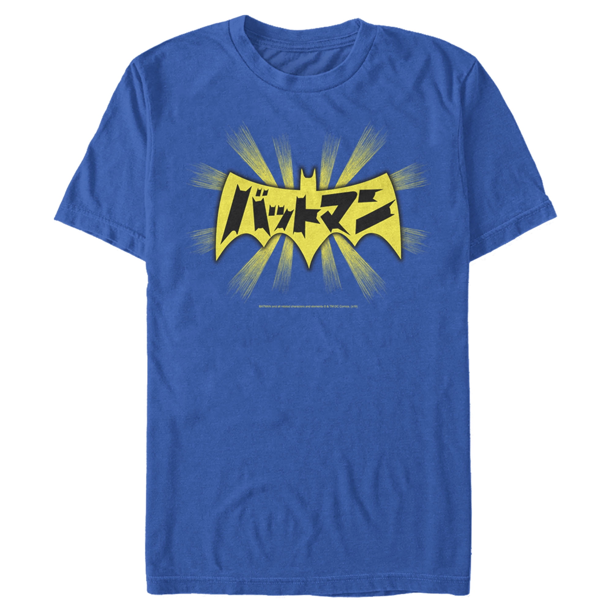 Men's Batman Logo Kanji Graphic Tee - Royal Blue Seychelles | Ubuy, image size:2000x2000