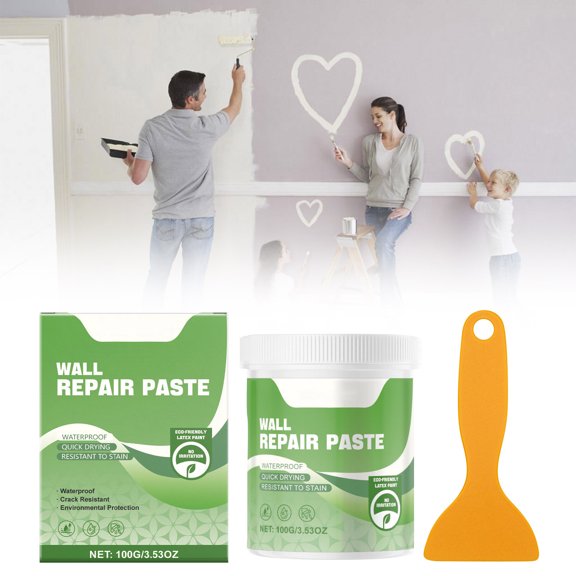 Agent Wall Plaster for Household - Fix Scratches Cracks Nail Holes and Damaged Walls with Easy Patch Application