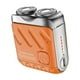 thumbnail image 1 of Mini rasuradora para hombres, electricidad, bajo ruido, pequeña barba de afeitado sin dolor, depilación de la cara de recortador para viajes al aire naranja, 1 of 8