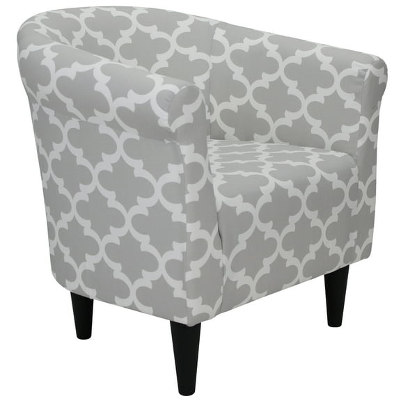 Mainstays Microfiber Bucket Accent Chair, Fynn Gray