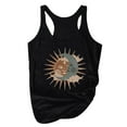 thumbnail image 3 of Babysbule Womens Shirts Women's Fashion Loose Sun Moon Series Printed Sleeveless Tank Blouse Top, 3 of 6