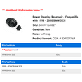 thumbnail image 2 of Power Steering Reservoir - Compatible with 1998 - 2000 BMW 323i 1999, 2 of 2