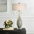 thumbnail image 2 of Uttermost Cardoni 2-Light Transitional Fabric & Glass Table Lamp in White/Bronze, 2 of 7