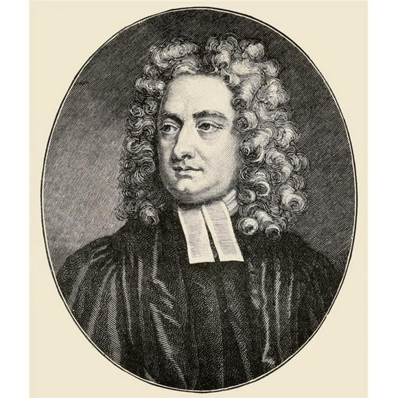 Posterazzi DPI1857392 Dean Swift Also Jonathon Swift Pseudonym Isaac Bickerstaff 1667-1745. Anglo-Irish Author Poster Print, 14 x 16