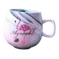 thumbnail image 4 of Taza de Taza de de cerámica grande de 12 onzas Taza de de , taza de perfecta negra grande U0212 gris, 4 of 6