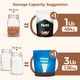thumbnail image 3 of Juego de botes de vidrio ComSaf Airtight de 1.5 L (50 oz), transparentes, x3, 3 of 9