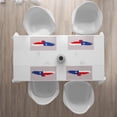 thumbnail image 3 of Ambesonne Texas Star Place Mats Set of 4, Bald Eagle Design, Standard Size, Violet Blue Vermilion, 3 of 4