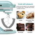 thumbnail image 5 of Ludlz Flexible Silicone Beater Parts for KitchenAid Tilt-Head Stand Mixer 4.5-5QT,All-Metal Die Cast Beater Blade with Both-Sides Flexible Silicone Edges Bowl Scraper, 5 of 7