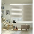 thumbnail image 3 of Keego 85% Blackout Cordless Zebra Shades Light Filtering Roller Shade Privacy Window Blinds Customizable Color and Size for Home Office Windows Ivory 60"w x 48"h, 3 of 10