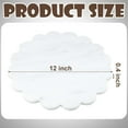 thumbnail image 2 of 12 Inches Marble Cutting Board Round Cheese Board Marble Charcuterie Board Circle Marble Slab Multi Purpose White Scalloped Cutting Board with Non Slip Feet for Kitchen Bread Cheese Pizza, 2 of 7