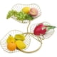 thumbnail image 3 of Juego de frutas de 3 capas, cesta de frutas, plato de frutas dorado, cesta de frutas decorativa, con plato de frutas dorado, 3 of 8