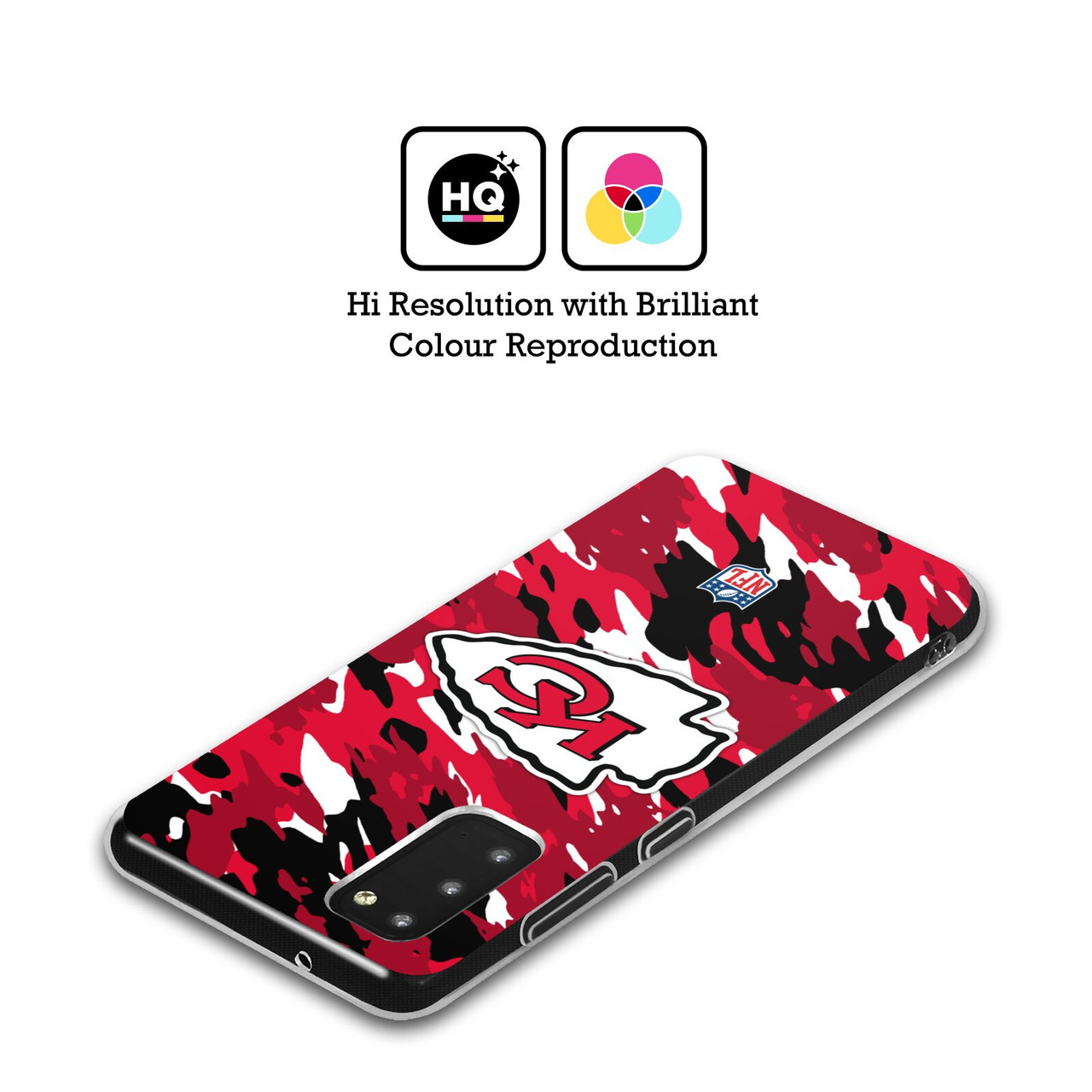 Head Case Designs NFL Kansas City Chiefs Logo Camou Soft Gel Case for Samsung Galaxy S22 5G