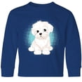 thumbnail image 3 of Inktastic Maltese Puppy Dog Long Sleeve Youth T-Shirt, 3 of 5