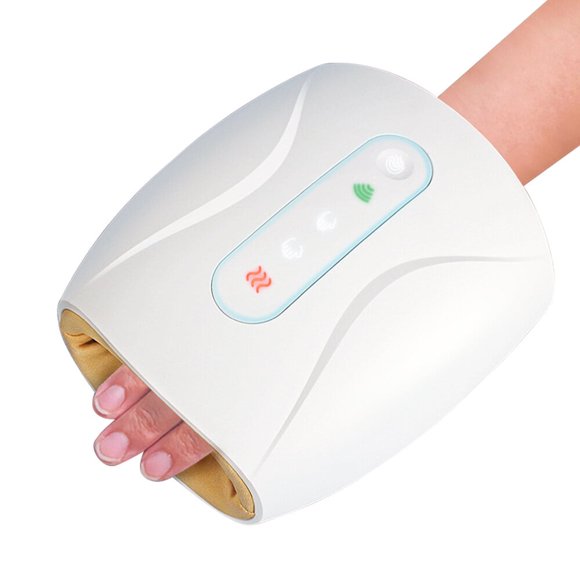 MesaSe Hand Massager for Men Women Cordless Electric Hand Massage Machine 3 Levels Compression 2 Levels Temperature Touch Control Smart Auto Timer Built-in Rechargeable Battery with USB C