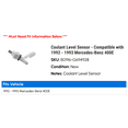 thumbnail image 2 of Coolant Level Sensor - Compatible with 1992 - 1993 Mercedes-Benz 400E, 2 of 2