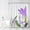 Violet, variant on Calla Lily Flower Shower Curtain Beautiful Romantic Spring Flourishing White Fresh Spring Creative Plant Fabric Bathroom Curtains Decor Set with Hook(72" WX72 H)