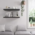 thumbnail image 5 of Floating Storage Shelf Wall Mounted Suspended Partition Wooden Bathroom Storage Shelf Living Room Wall Storage Shelf Wall Mounted, 5 of 8