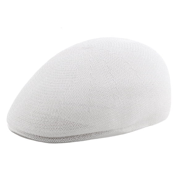 Men Summer Breathable Mesh Octagonal Straw Hat Hollow Duckbill Newsboy Sun Cap