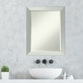 thumbnail image 3 of Amanti Art Beveled Wood Bathroom Wall Mirror - Brushed Sterling Silver Frame Outer Size: 22 x 28 in, 3 of 5