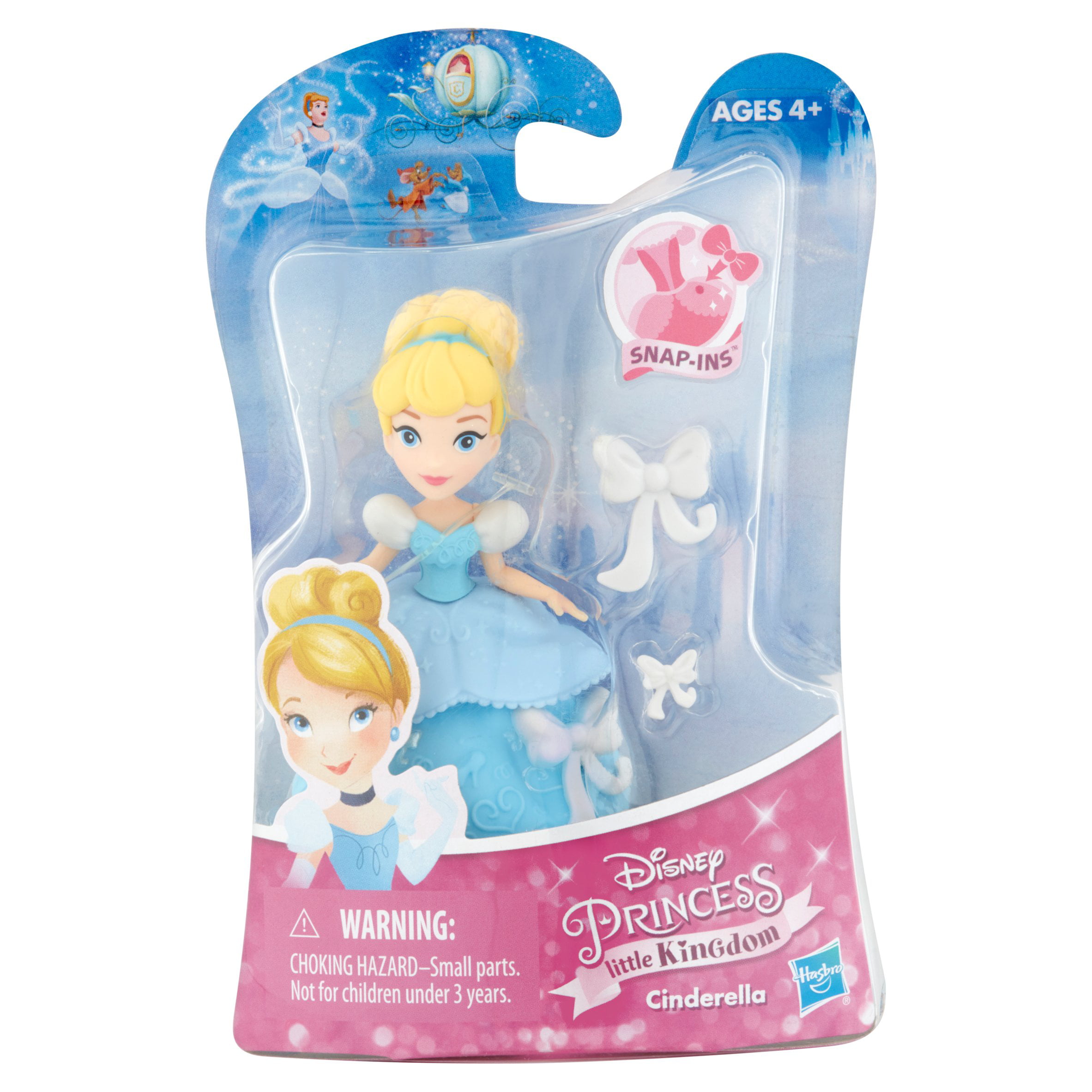 Disney Princess Little Kingdom Mini Figure Cinderella Hasbro Snap-Ins Doll