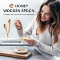thumbnail image 2 of baomifa-7 PCS Small Wooden Spoons, 5.8 Inch Honey Spoons for Tea, Beech Wooden Honey Teaspoon for Coffee, Little Tiny Wood Spoons, Bamboo Table Spoon for stirring, Wooden Spoons for Utensils Set, 2 of 4
