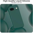 thumbnail image 5 of Designed for Google Pixel 8a Case, Slim Liquid Silicone for Women Men with Scratch-Resistant Microfiber Lining Shockproof Soft Silicone Protective Phone Case for Google Pixel 8a (DarkGreen), 5 of 8