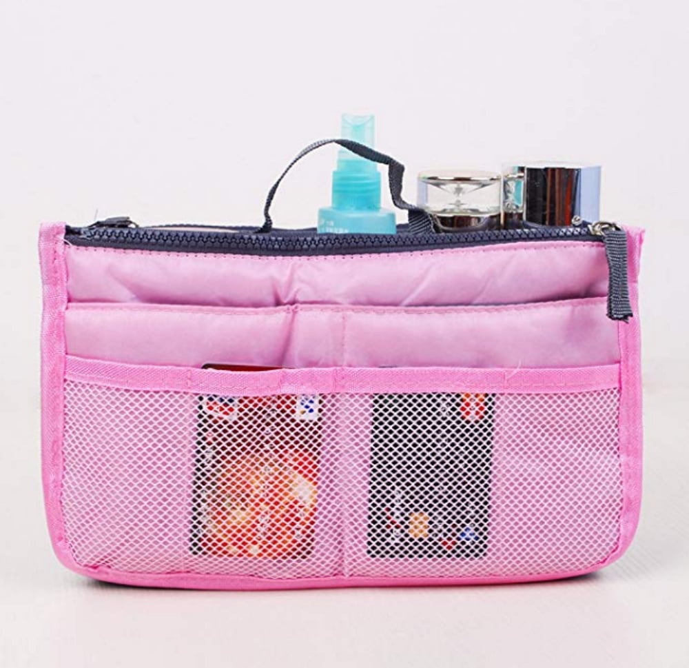 Vercord Updated Purse Handbag Organizer Insert Liner Bag in Bag 13 Pockets Purple Large