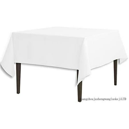 

Linentablecloth 70-Inch Square Polyester Tablecloth White