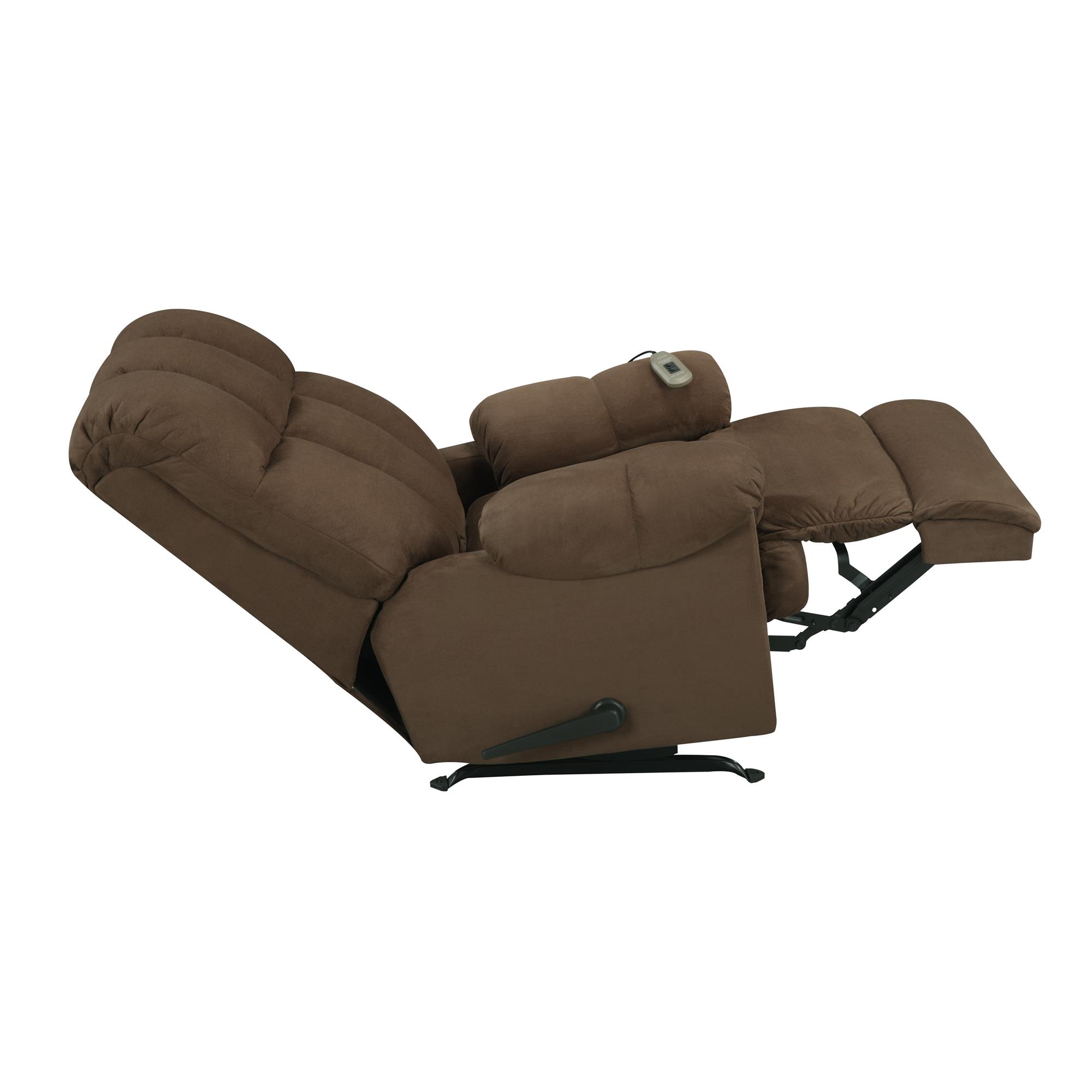 Elm & Oak Padded Massage Chair Recliner, Chocolate Upholstery - image 4 of 12