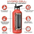 thumbnail image 2 of 32oz (Fluid Ounces) Fluid Ounce Standard Mouth Hydro Cell Stainless Steel Water Bottle Red, 2 of 3