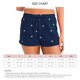 thumbnail image 3 of Pantalones cortos informales de verano con estampado de amor para mujer, pantalones cortos cómodos con cintura elástica y cordón, 3 of 3