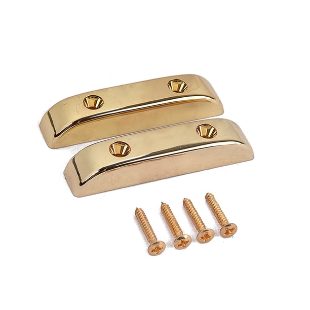 EeaseMX Almohadilla de apoyo para el pulgar para bajo con tornillos de montaje (dorada)