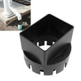 thumbnail image 1 of 3x4 Inch PVC Square Rain Gutter Downspout Adapter, Connects Gutter to Drain Pipe, Outdoor Water Proof Fit, Easy Snap On Installation Fits Standard 3"x4" Gutters, 1 of 7