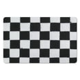 thumbnail image 1 of Non-Slip Checkered Bathroom Rug Runner | 20x32in, Long Bath Mat | Super Absorbent, Soft Microfiber | Perfect Large Bath Mat, 1 of 5