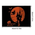 thumbnail image 3 of sruoe Halloween Placemats, Table Mats Dining, Linen Heat Resistant Mats, Table Cloth, Pumpkin Ghost Place Mats, Kitchen Mats, Reusable Portable Place Mats for Halloween Thanksgiving Party Decor, 3 of 5