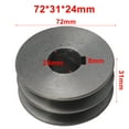 thumbnail image 4 of V-Belt pulley A Type Double Slot Pulley Motor Cast Iron Dia Power Tool Accessory, 4 of 10
