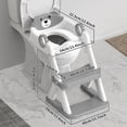 thumbnail image 6 of Babyomi Toddler Potty Training Seat with step stools, Foldable Adjustable Toilet Ladders with Handles & Splash Guard for kid,GRAY, 6 of 6