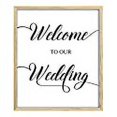 thumbnail image 3 of Darling Souvenir Welcome to Our Wedding Sign, Wedding Welcome Sign, Party Print D茅cor (Frame Not Included), 3 of 3