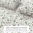thumbnail image 6 of Great Bay Home 4-Piece 100% Turkish Cotton Flannel Sheet Set, California King, Little Holly, 6 of 6