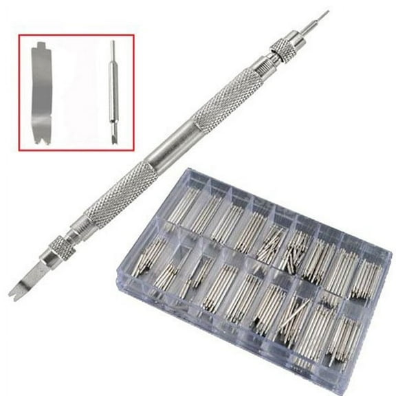 DRAFIDEEP Watch Band Link Removal Tool 360Pcs Spring Bars Watch Repair Parts Cylindrical Stainless Steel