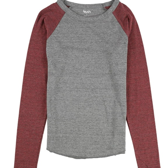 Touch Womens Raglan Basic T-Shirt, Grey, Large