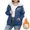 (Fashion 82)Navy, variant on Aimik Plus Size Sweatshirt for Women Full Zip Fleece Hooded Sherpa Lined Winter Thermal Sweatshirt with Slit Pockets