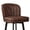 Brown-Faux Leather, variant on MultiHaven 26'' Shell Back Bar Stools Set of 2, Swivel Counter Height PU Leather Chairs for Kitchen Island, Cafe - Green