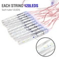 thumbnail image 4 of LUXMO Rain Drop Lights, LED Meteor Shower Lights 10 Tubes 120 Leds, Icicle Snow Falling Lights for Xmas Halloween Party Holiday Garden Tree Christmas Thanksgiving Decoration Outdoor, 4 of 10