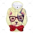 thumbnail image 4 of Sudadera con capucha de bulldog francés para hombre, sudadera con estampado 3D de perro, sudadera informal holgada de gran tamaño, chaqueta, ropa de calle para hombre, 4 of 5