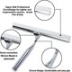 thumbnail image 2 of Stainless Steel With Replaceable Wiper Blade Window Squeegee For Bathroom Mirror, 2 of 5